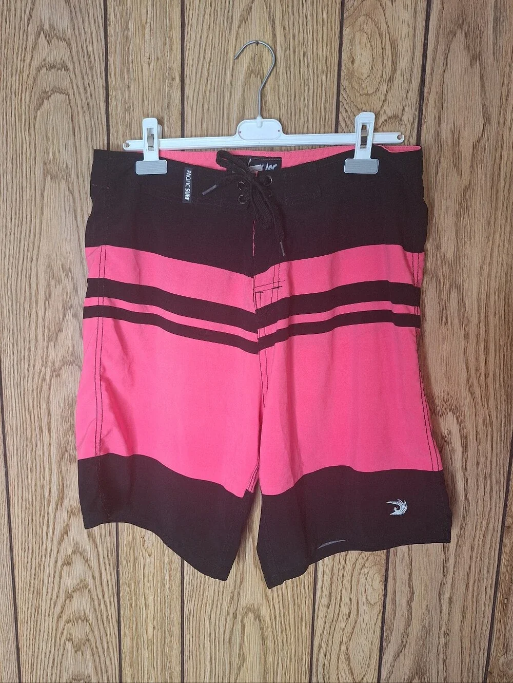 Pacific Surf By Exist Mens Size XL Multi Color Board Shorts Drawstring